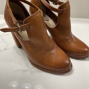 Frye Women's Brown Leather Heeled Boots